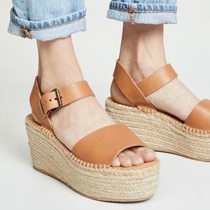 Soludos Minorca Leather Platform Espadrille Sandal